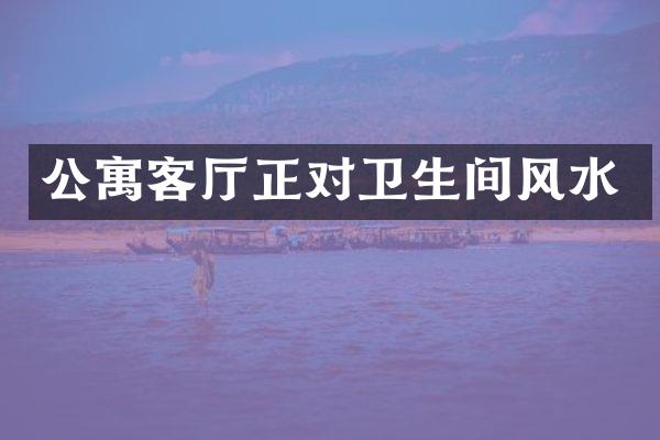 公寓客厅正对卫生间风水