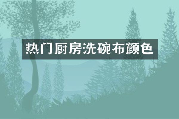 热门厨房洗碗布颜色