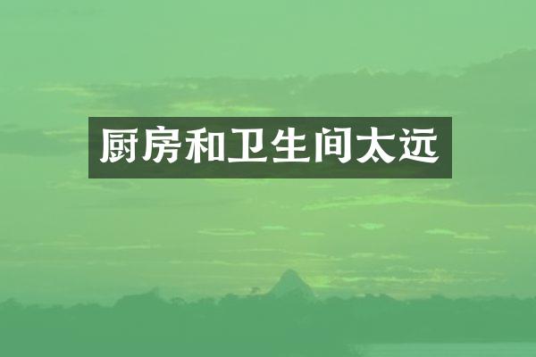 厨房和卫生间太远