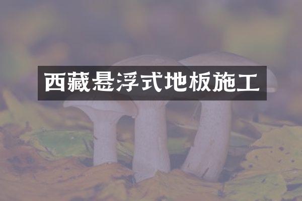 西藏悬浮式地板施工