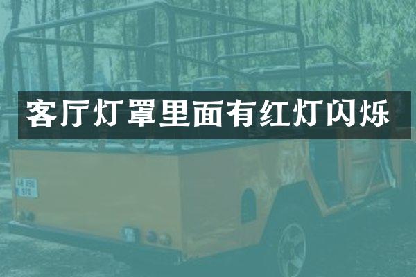 客厅灯罩里面有红灯闪烁