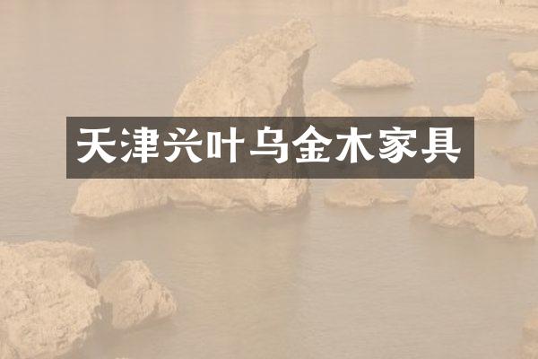 天津兴叶乌金木家具