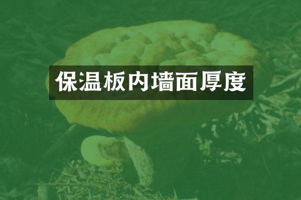 保温板内墙面厚度