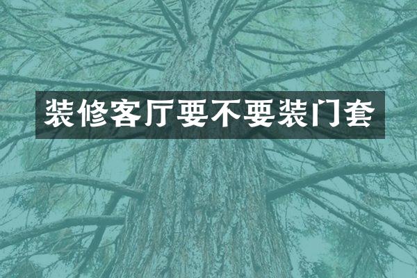 装修客厅要不要装门套