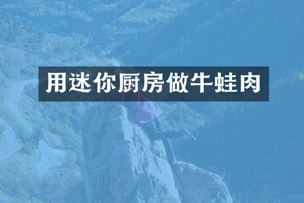 用迷你厨房做牛蛙肉