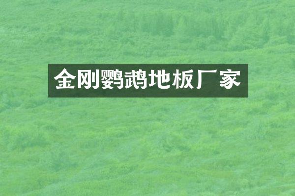金刚鹦鹉地板厂家