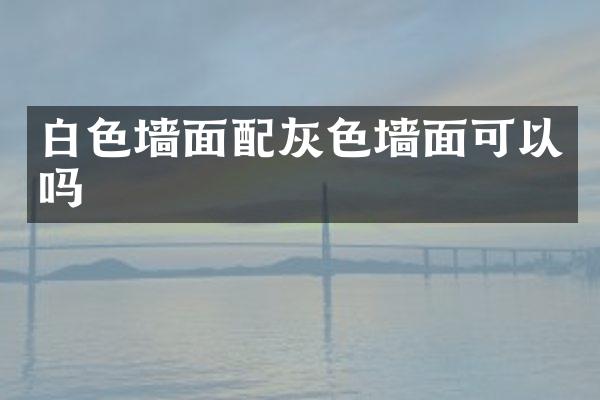 白色墙面配灰色墙面可以吗
