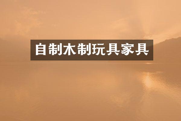 自制木制玩具家具