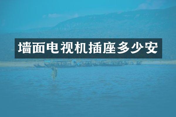 墙面电视机插座多少安