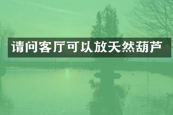 请问客厅可以放天然葫芦