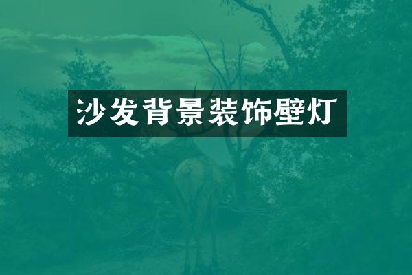 沙发背景装饰壁灯