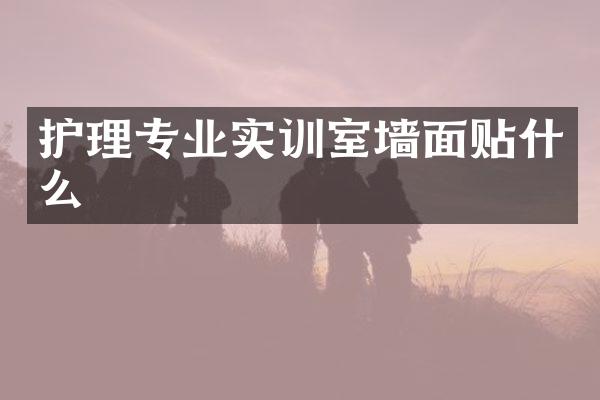 护理专业实训室墙面贴什么