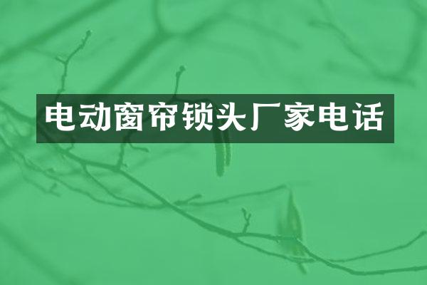 电动窗帘锁头厂家电话