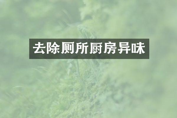去除厕所厨房异味