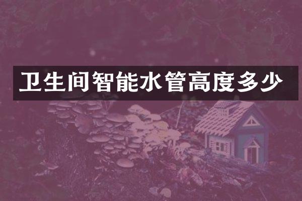 卫生间智能水管高度多少