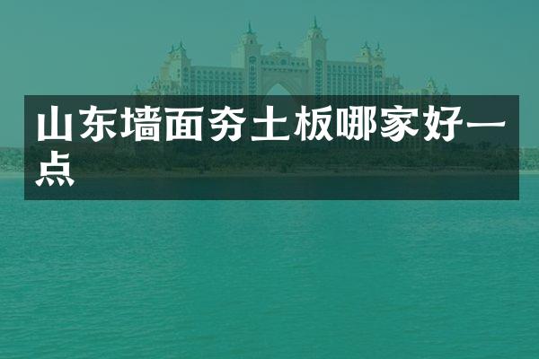 山东墙面夯土板哪家好一点