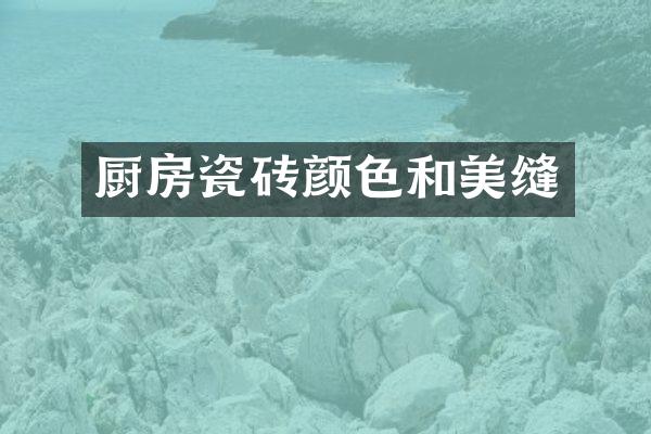 厨房瓷砖颜色和美缝