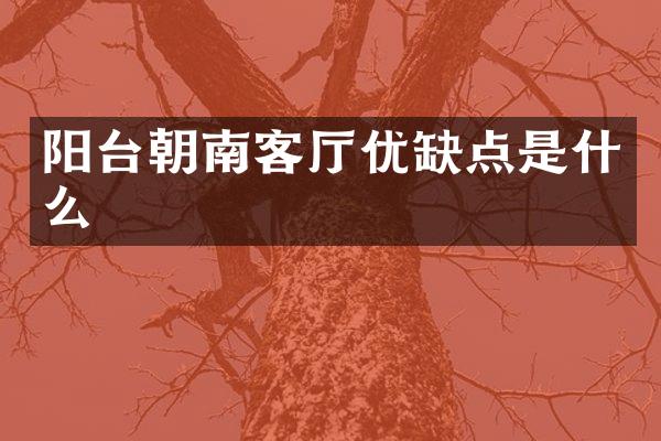 阳台朝南客厅优缺点是什么
