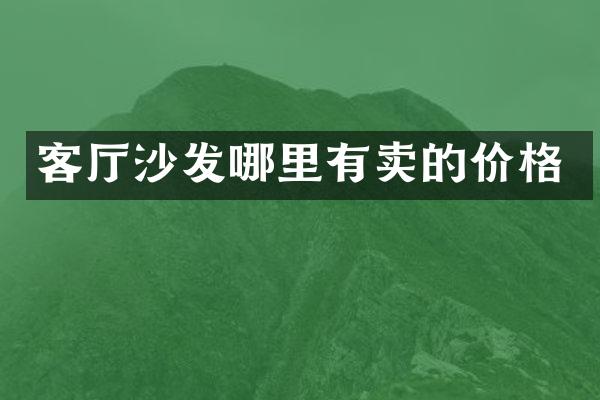 客厅沙发哪里有卖的价格