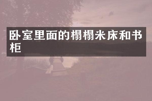 卧室里面的榻榻米床和书柜
