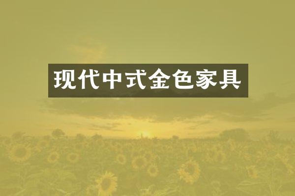 现代中式金色家具