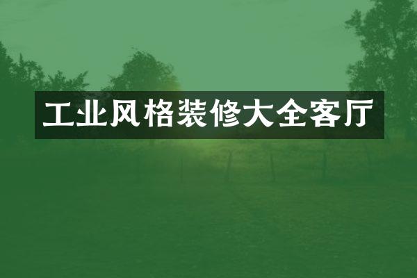 工业风格装修大全客厅