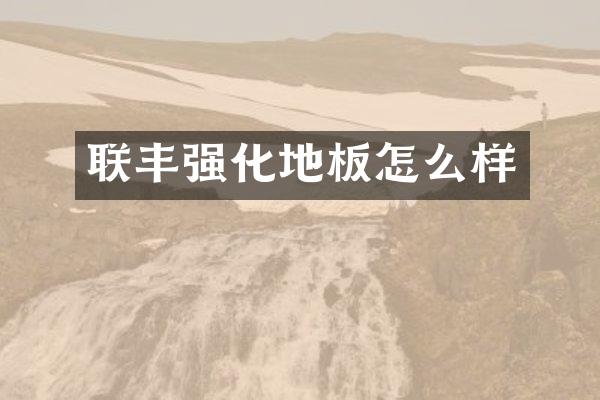 联丰强化地板怎么样