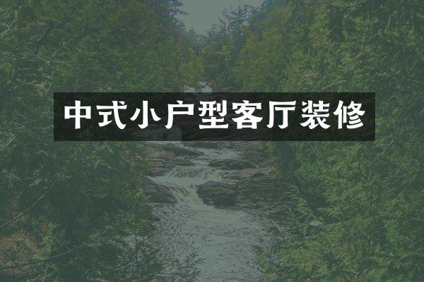 中式小户型客厅装修