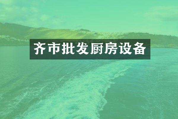 齐市批发厨房设备