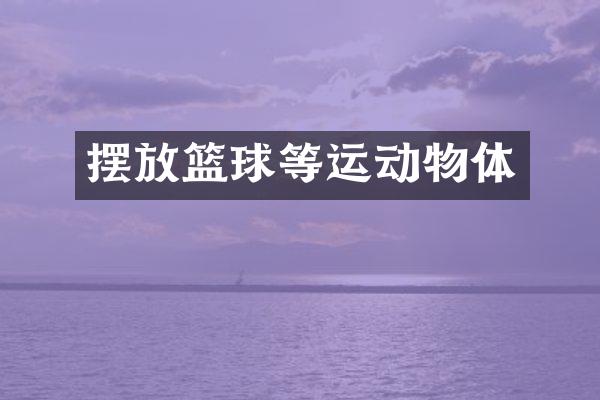 摆放篮球等运动物体