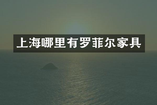 上海哪里有罗菲尔家具