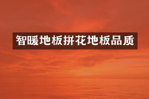 智暖地板拼花地板品质