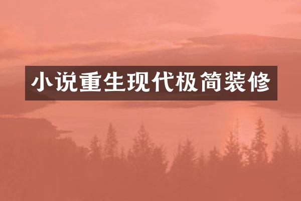 小说重生现代极简装修