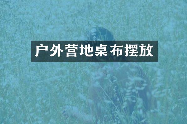 户外营地桌布摆放