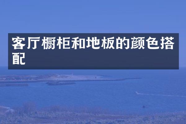 客厅橱柜和地板的颜色搭配