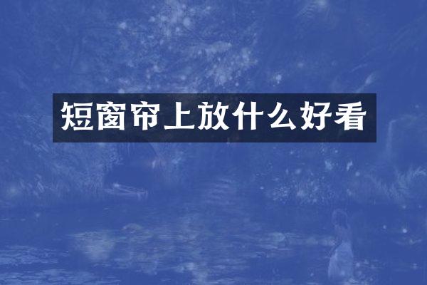 短窗帘上放什么好看