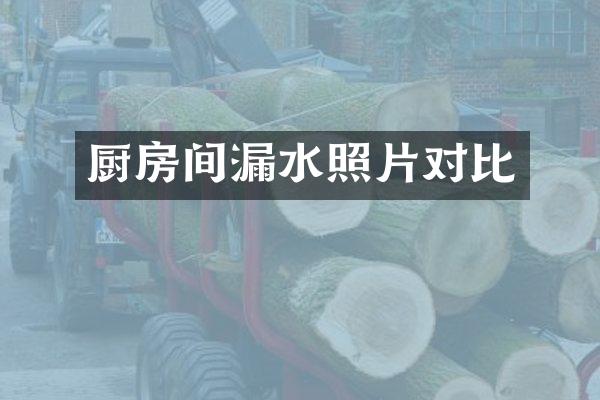 厨房间漏水照片对比