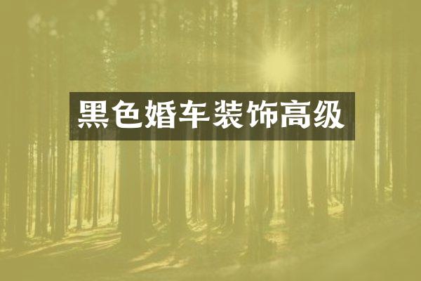 黑色婚车装饰高级