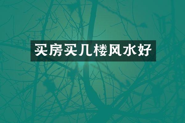 买房买几楼风水好