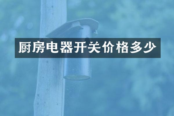 厨房电器开关价格多少