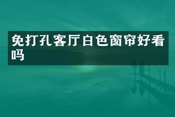 免打孔客厅白色窗帘好看吗