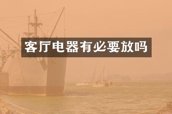 客厅电器有必要放吗