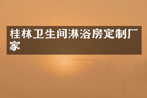 桂林卫生间淋浴房定制厂家