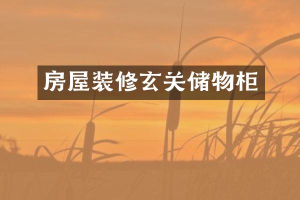 房屋装修玄关储物柜
