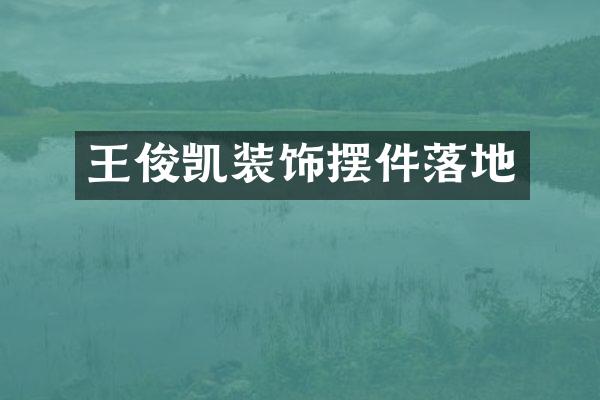 王俊凯装饰摆件落地