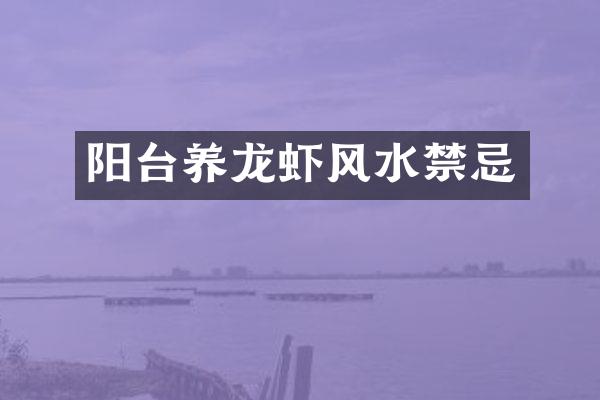 阳台养龙虾风水禁忌