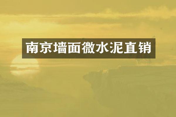 南京墙面微水泥直销