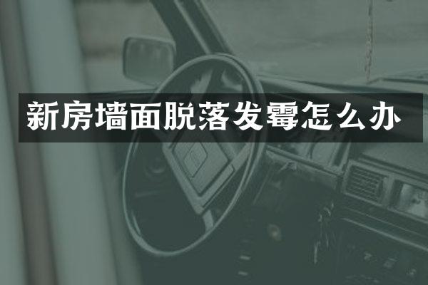 新房墙面脱落发霉怎么办
