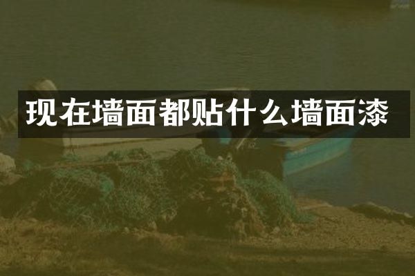 现在墙面都贴什么墙面漆