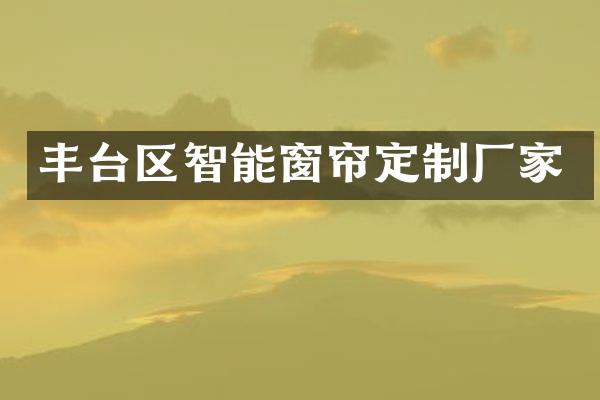 丰台区智能窗帘定制厂家